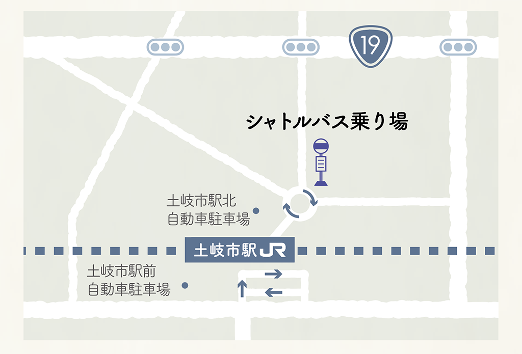 駅前シャトル乗降場